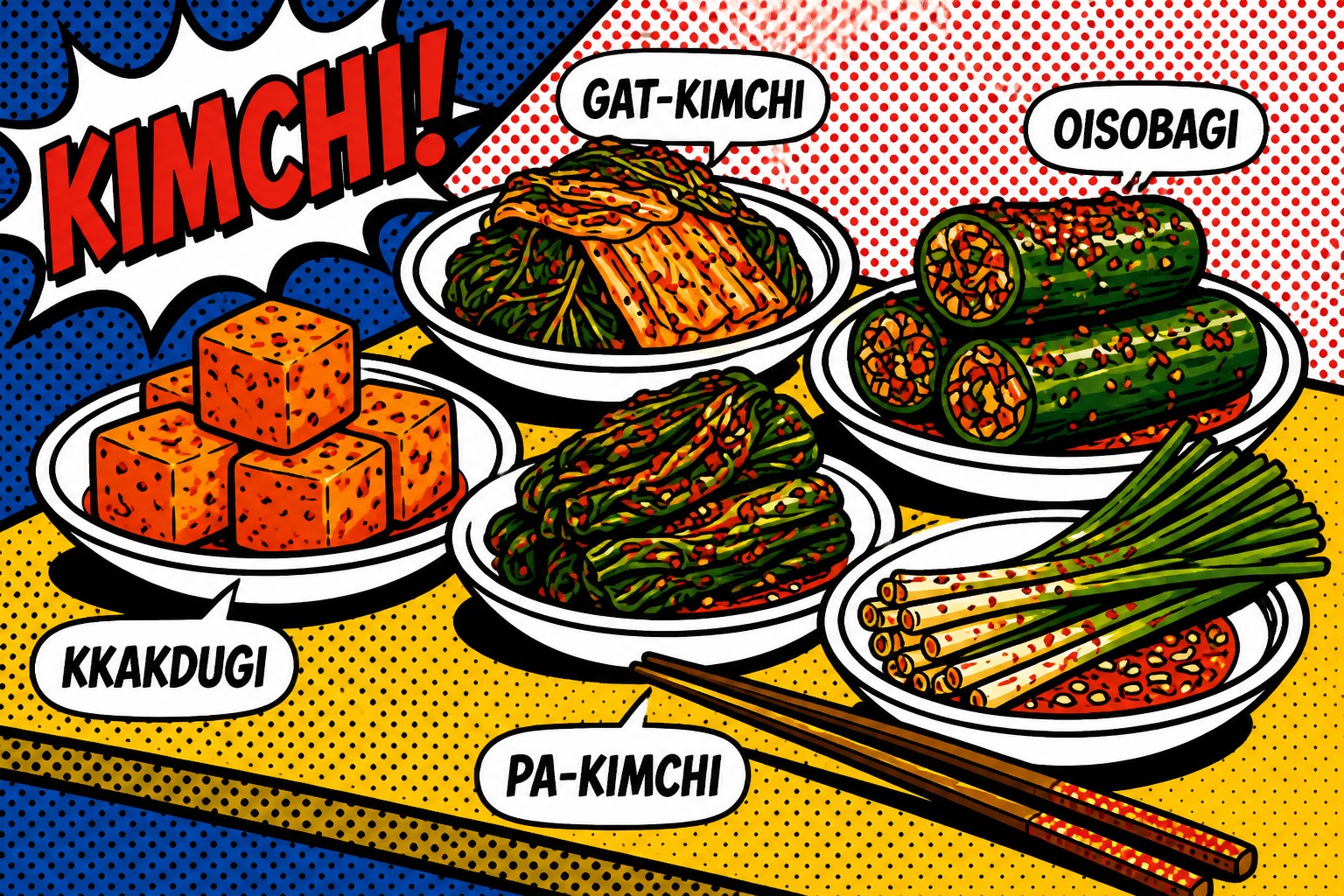 Beyond Cabbage: Kkakdugi, Gat-Kimchi, Oisobagi, and Pa-Kimchi