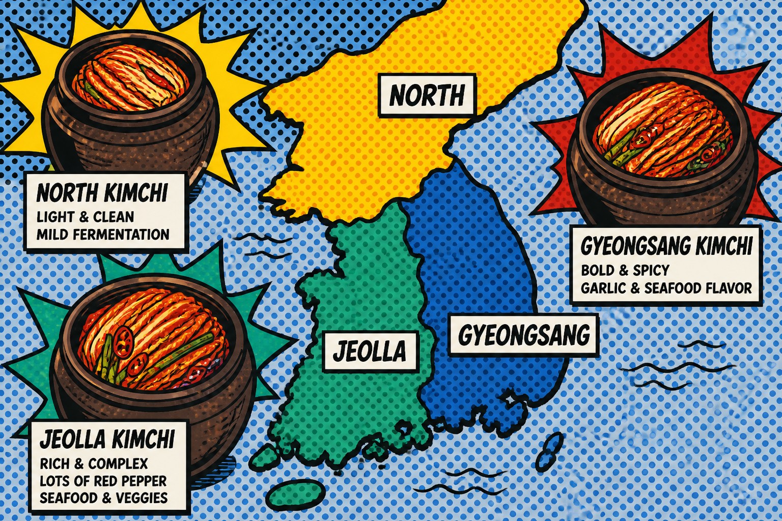 Regional Kimchi Map: Jeolla, Gyeongsang, and Northern Styles