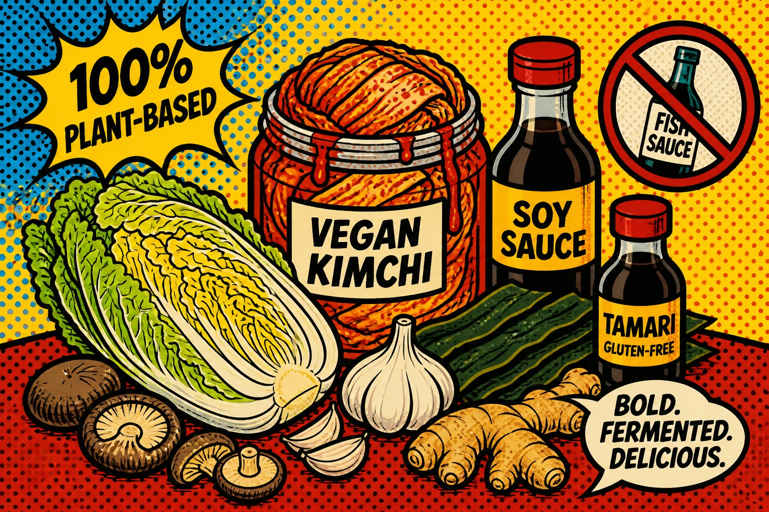 Vegan Kimchi Without Jeotgal: Umami Without Fish Sauce